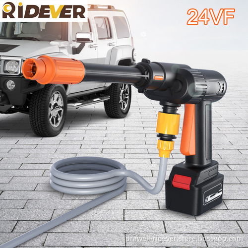 Ridever High Pressure Washer Machine Car Wash 12V 10000MA 20 Minutes Working Time Car Washer Cleaning Machine